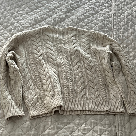 Banana Republic Cable Knit Merino-Blend Sweater - Picture 3 of 5